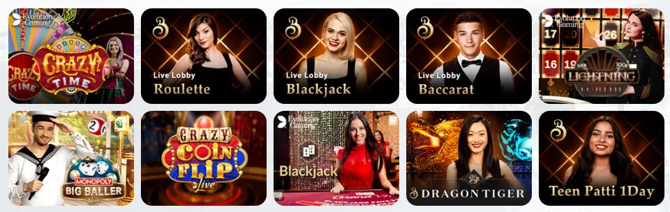Juegos de casino en vivo BANKONBET CASINO